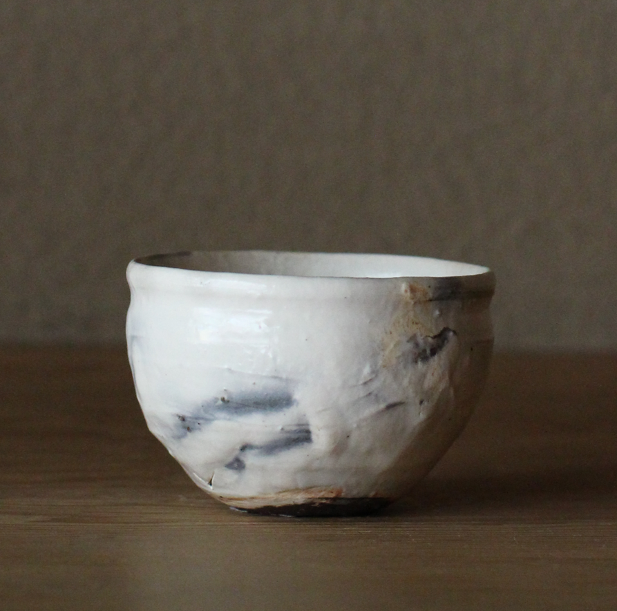 辻村史朗　粉引ワインカップ｜Shiro Tsujimura, Sake cup, Kohiki style