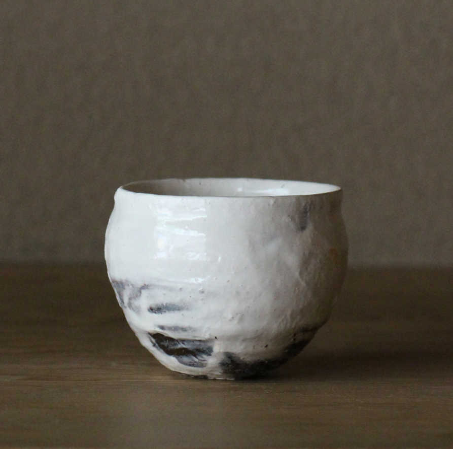 辻村史朗　粉引ワインカップ｜Shiro Tsujimura, Sake cup, Kohiki style