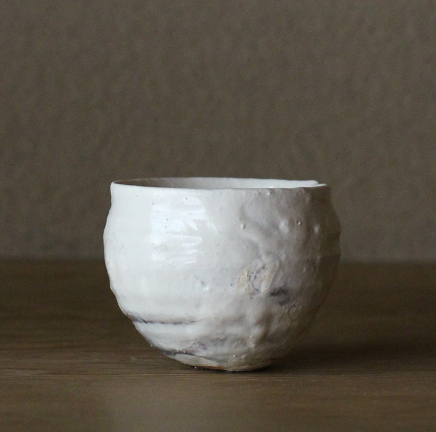 辻村史朗　粉引ワインカップ｜Shiro Tsujimura, Sake cup, Kohiki style