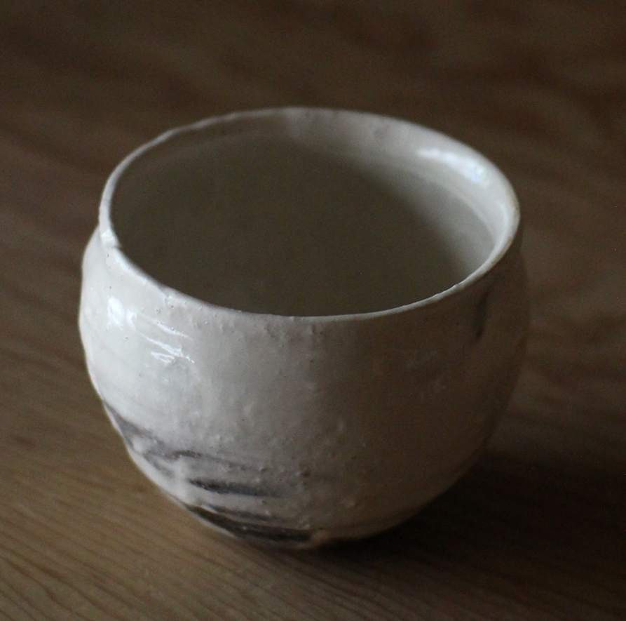 辻村史朗　粉引ワインカップ｜Shiro Tsujimura, Sake cup, Kohiki style