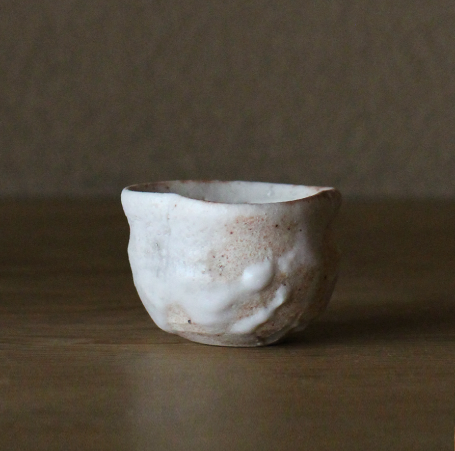 辻村史朗　志野ぐい呑｜Shiro Tsujimura, Sake cup, Shino style  (Copy)