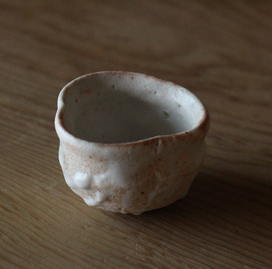 辻村史朗　志野ぐい呑｜Shiro Tsujimura, Sake cup, Shino style  (Copy)