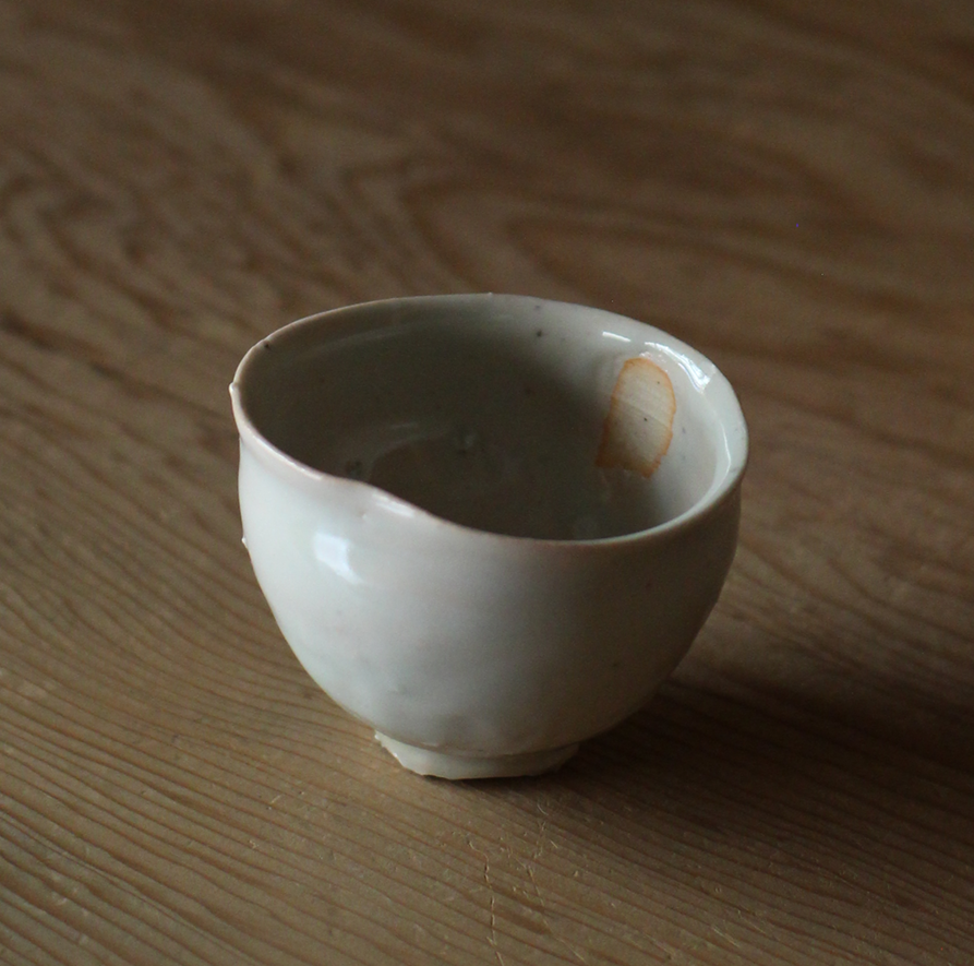 辻村史朗　磁土ぐい呑｜Shiro Tsujimura, Porcelain Sake cup