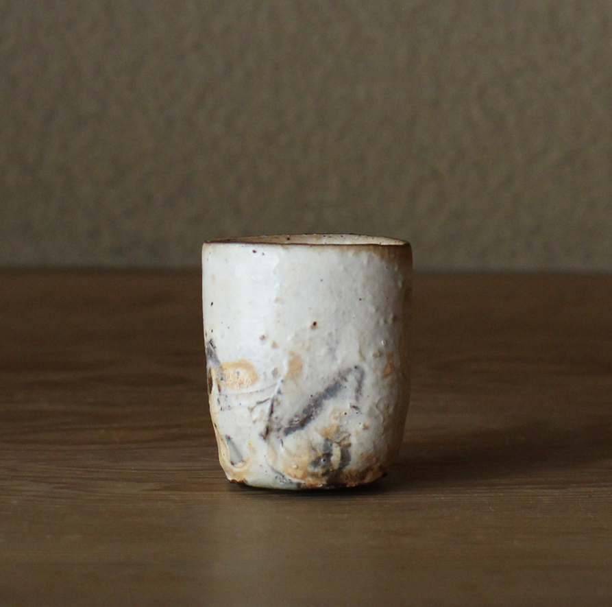 辻村史朗　粉吹ぐい呑｜Shiro Tsujimura, Sake cup, Kofuki style