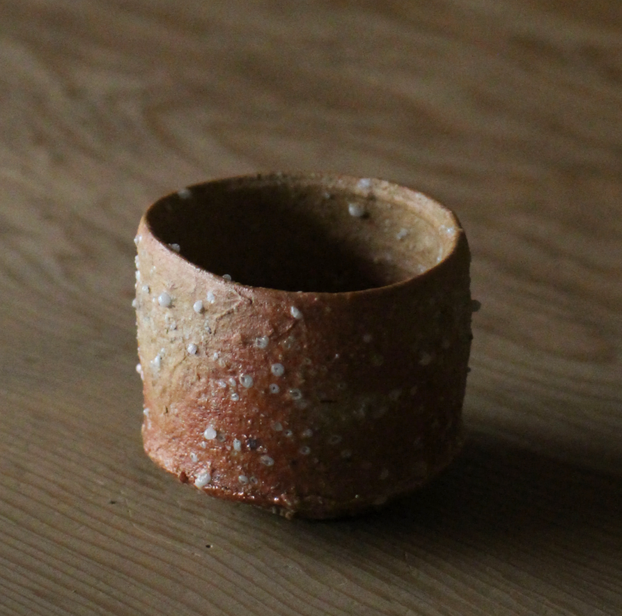 辻村史朗　信楽ぐい呑	｜Shiro Tsujimura, Sake cup, Shigaraki style