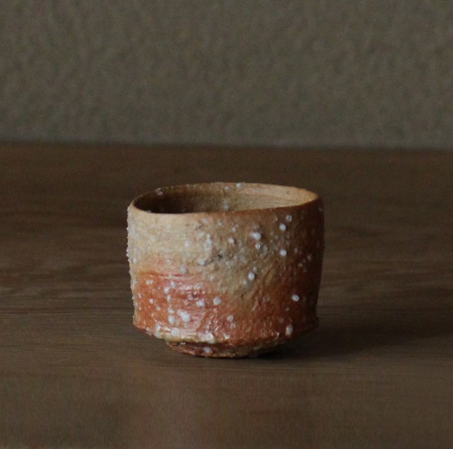 辻村史朗　信楽ぐい呑	｜Shiro Tsujimura, Sake cup, Shigaraki style