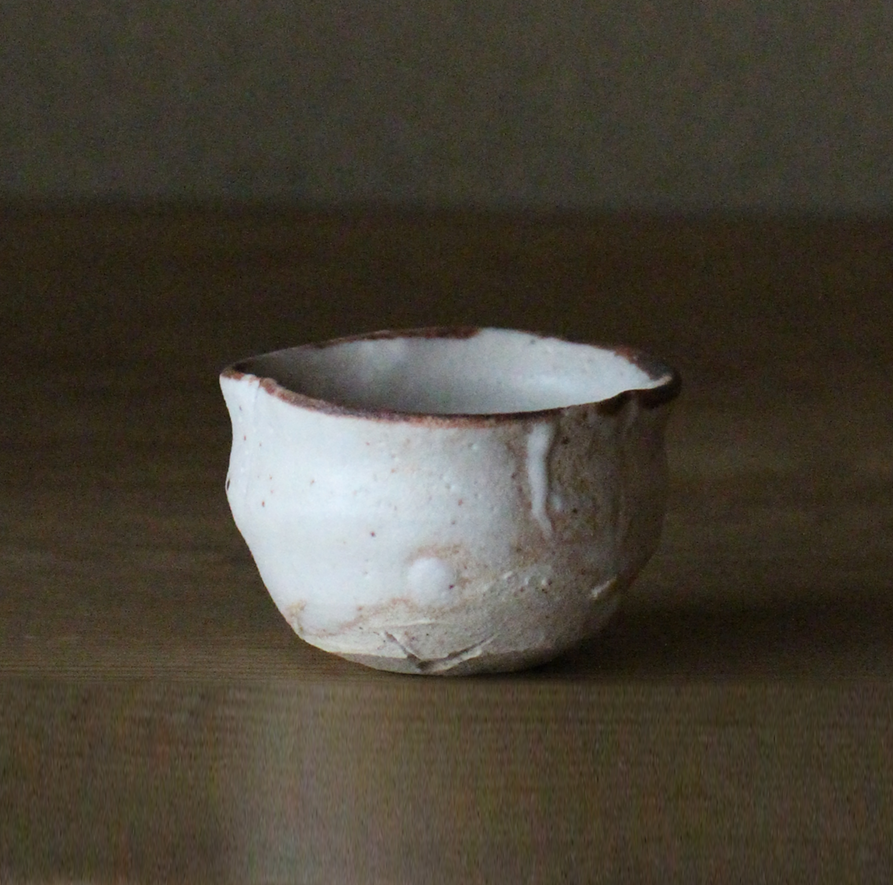 辻村史朗　志野ぐい呑｜Shiro Tsujimura, Sake cup, Shino style (Copy)