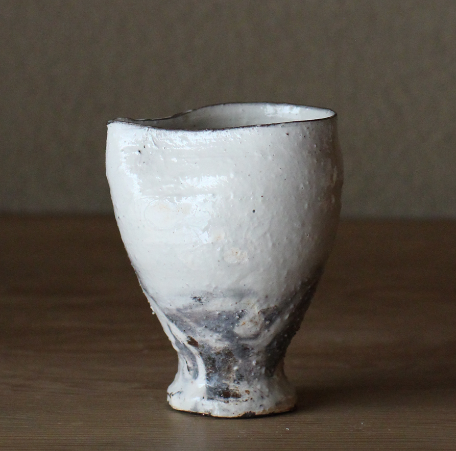 辻村史朗　粉吹片口	 ｜Shiro Tsujimura, Lipped bowl, Kofuki style