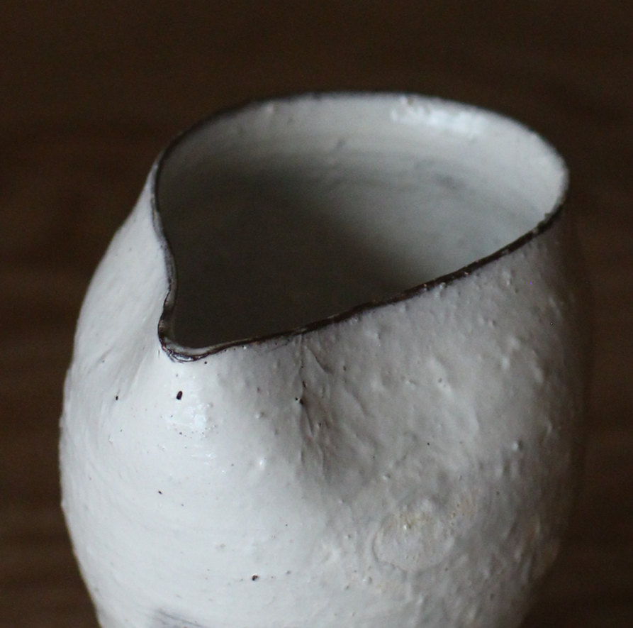 辻村史朗　粉吹片口	 ｜Shiro Tsujimura, Lipped bowl, Kofuki style