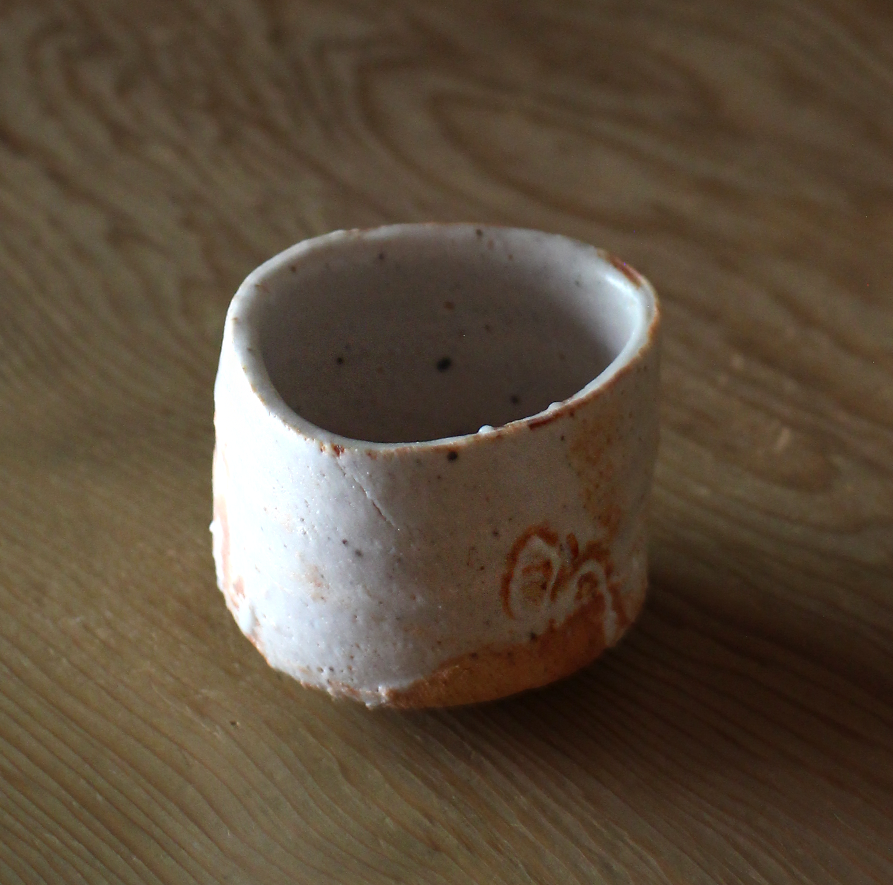 辻村史朗 志野ぐい呑|Shiro Tsujimura, Sake cup, Shino style