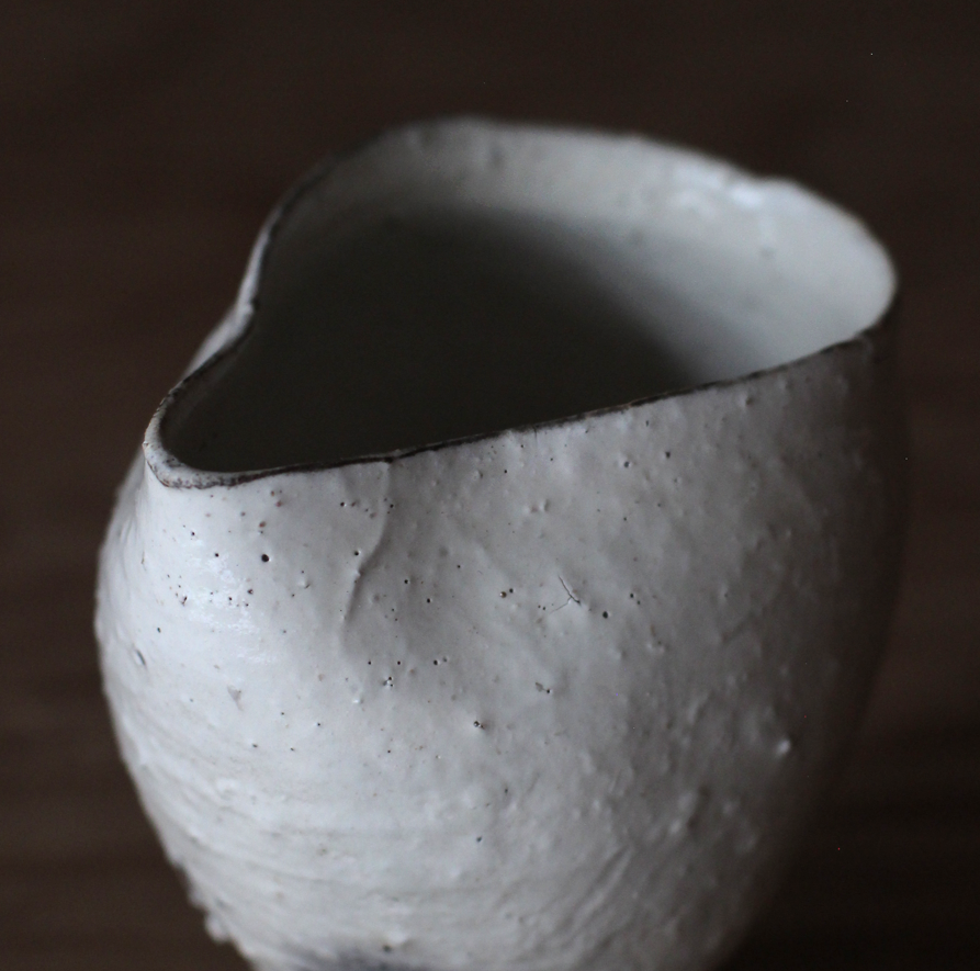 辻村史朗　粉吹片口｜Shiro Tsujimura, Lipped bowl, Kofuki style