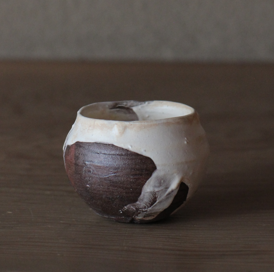 辻村史朗　粉吹ぐい呑｜Shiro Tsujimura, Sake cup, Kofuki style