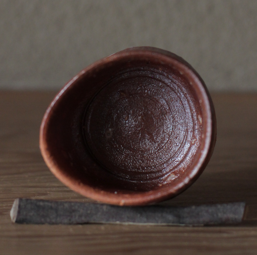 辻村史朗　信楽ぐい呑	｜Shiro Tsujimura, Sake cup, Shigaraki style
