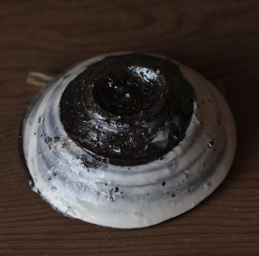 辻村史朗　刷毛目ぐい呑｜Shiro Tsujimura, Sake cup, Hakeme style