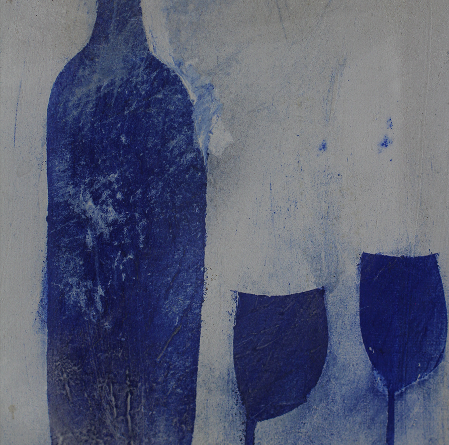 辻村史朗　ワイン（M4）｜Shiro Tsujimura, Oil painting,"Wine"