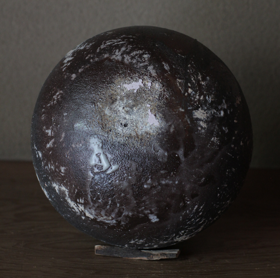 辻村史朗　粉吹丸壺（小）｜Shiro Tsujimura, Round jar Kofuki style  