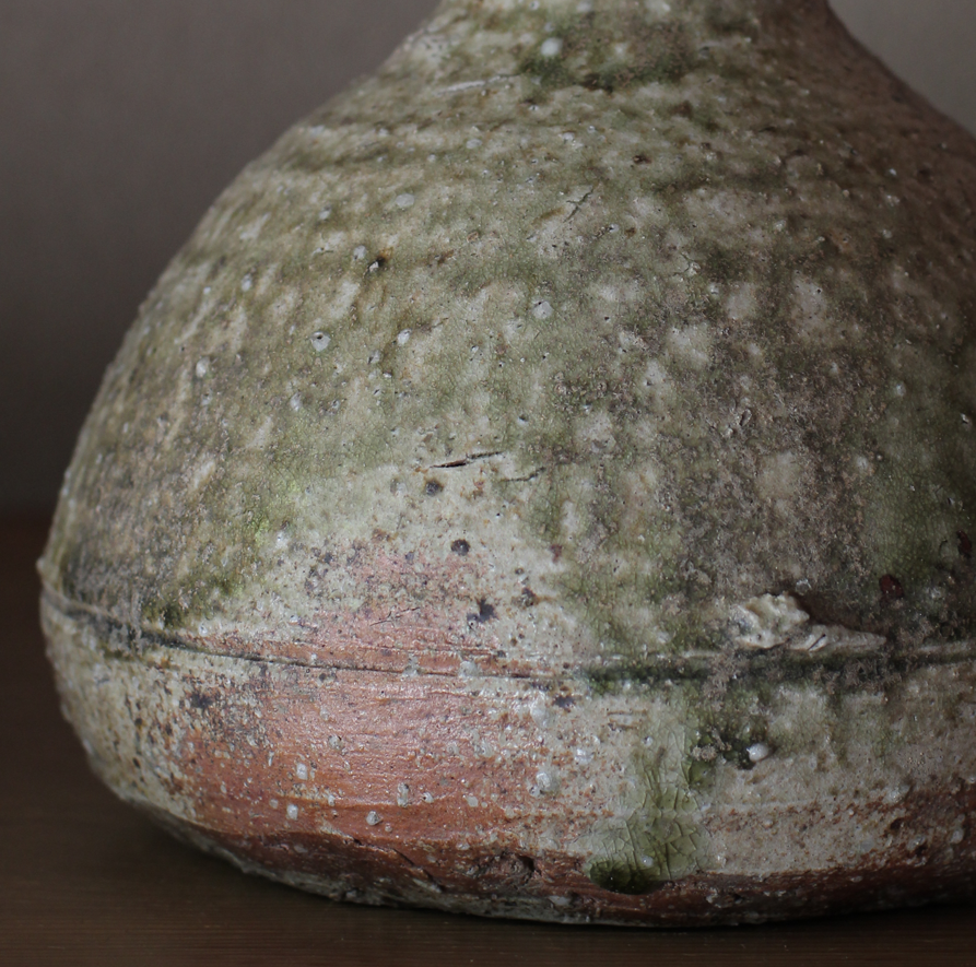 辻村史朗 伊賀鶴首花入｜Shiro Tsujimura, Iga vase