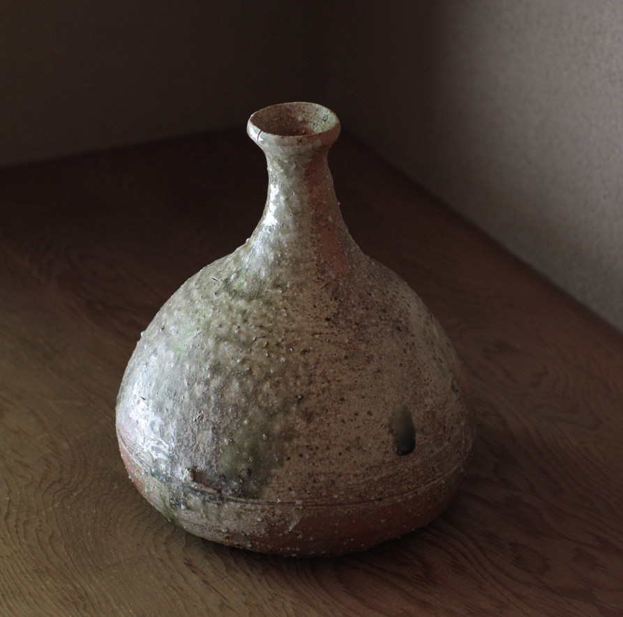 辻村史朗 伊賀鶴首花入｜Shiro Tsujimura, Iga vase