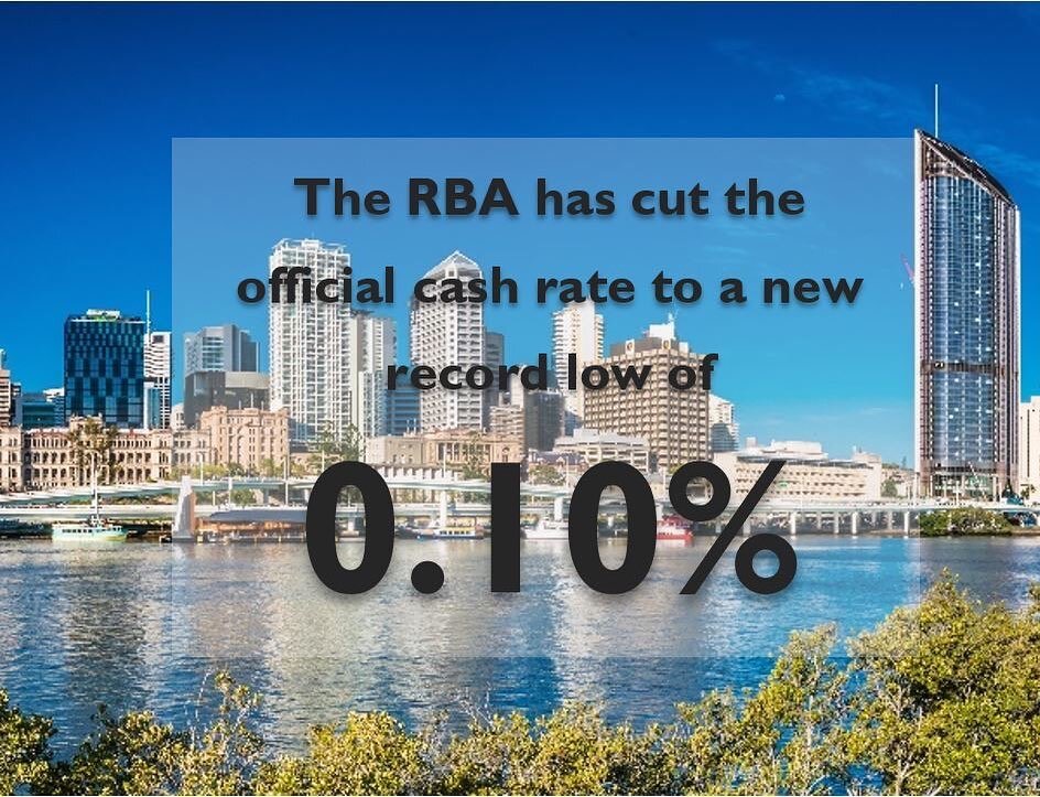 The RBA has officially announced that they will be reducing the Cash Rate to an all time low of 0.10%.