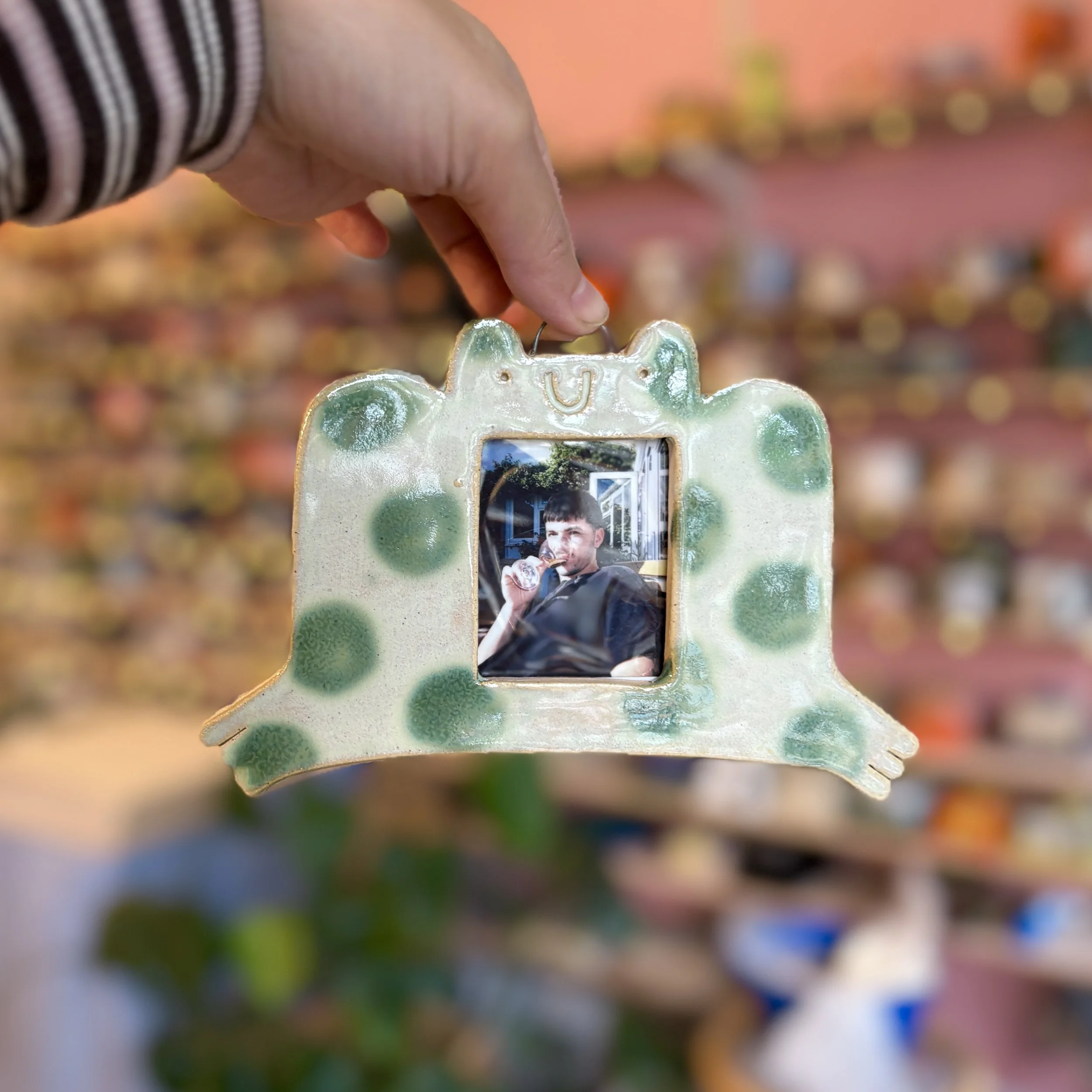 Spotted Frog - Ceramic Instax Frame