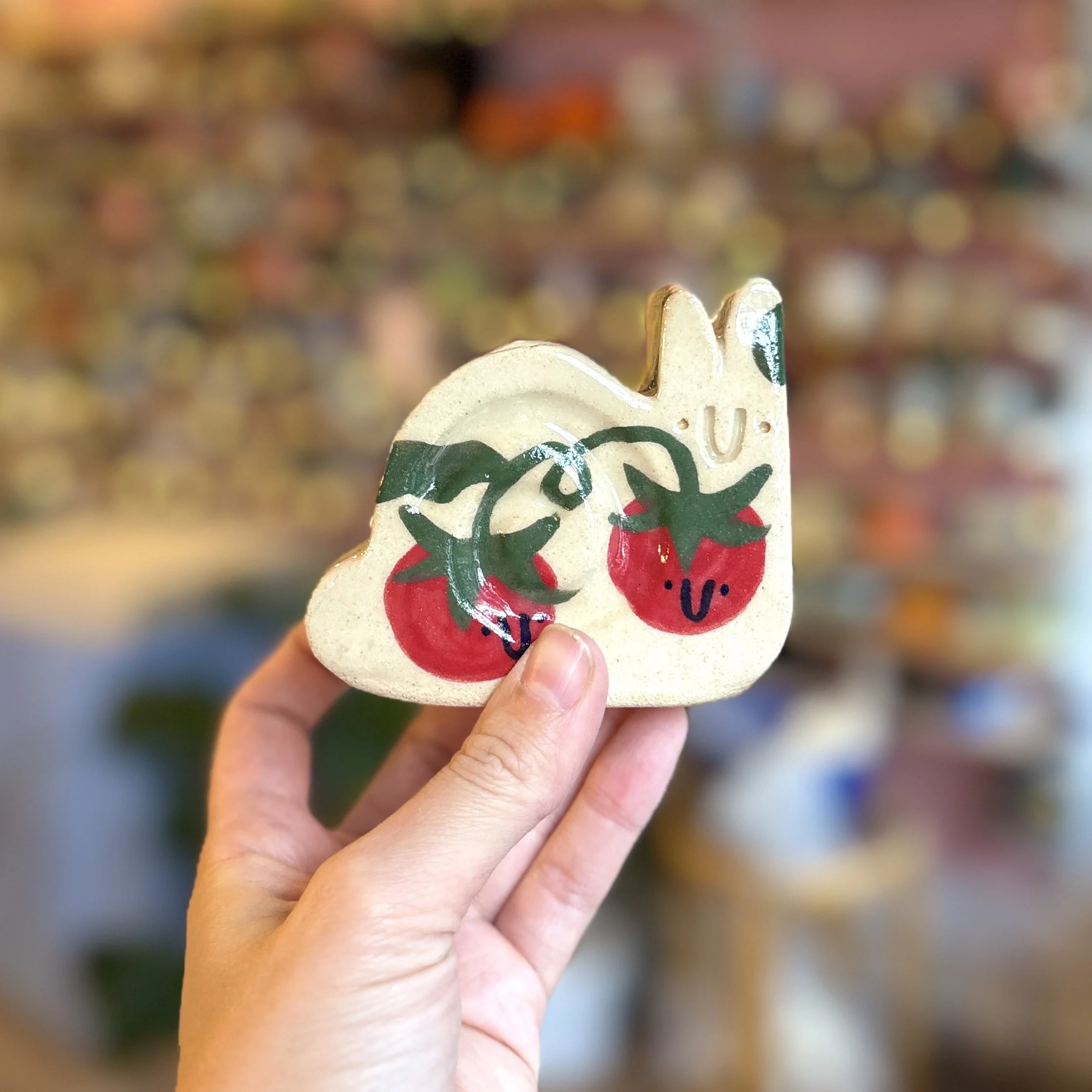 Tomato Snail Vase - Small