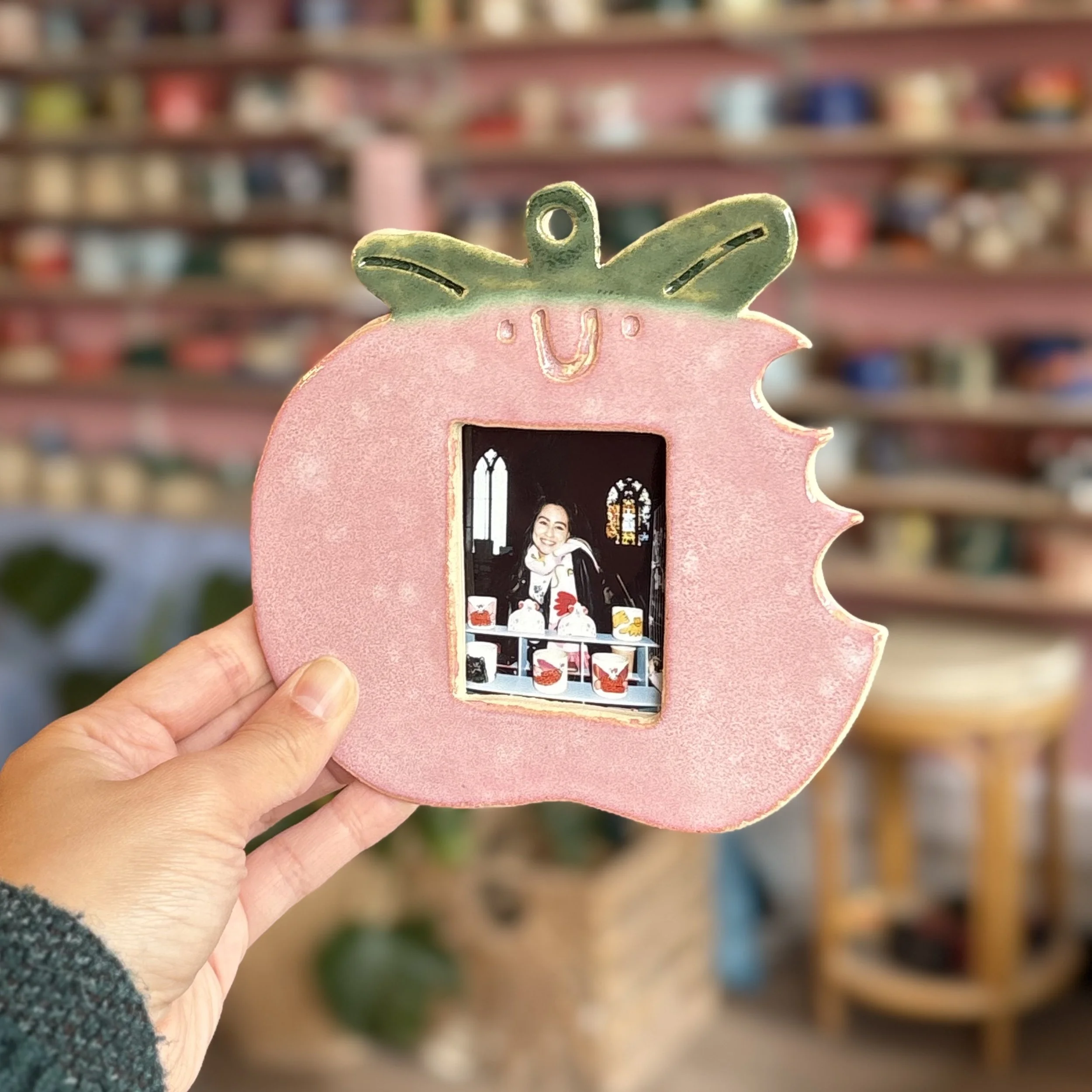 Bitten Apple - Ceramic Instax Frame