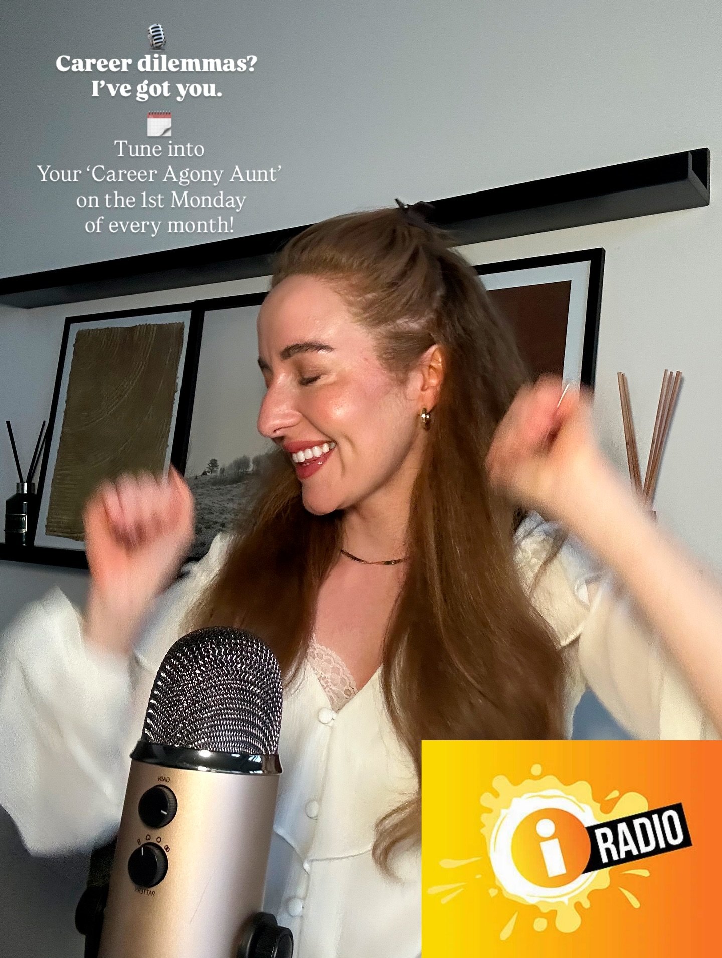 🎙️ Introducing your &lsquo;Career Agony Aunt&rsquo; 🎉

📻Starting tonight @7pm, I&rsquo;ll be joining @thisisiradio on the first Monday of every month, answering your career dilemmas and chatting all things work &amp; career.

🧡 This year I sat do