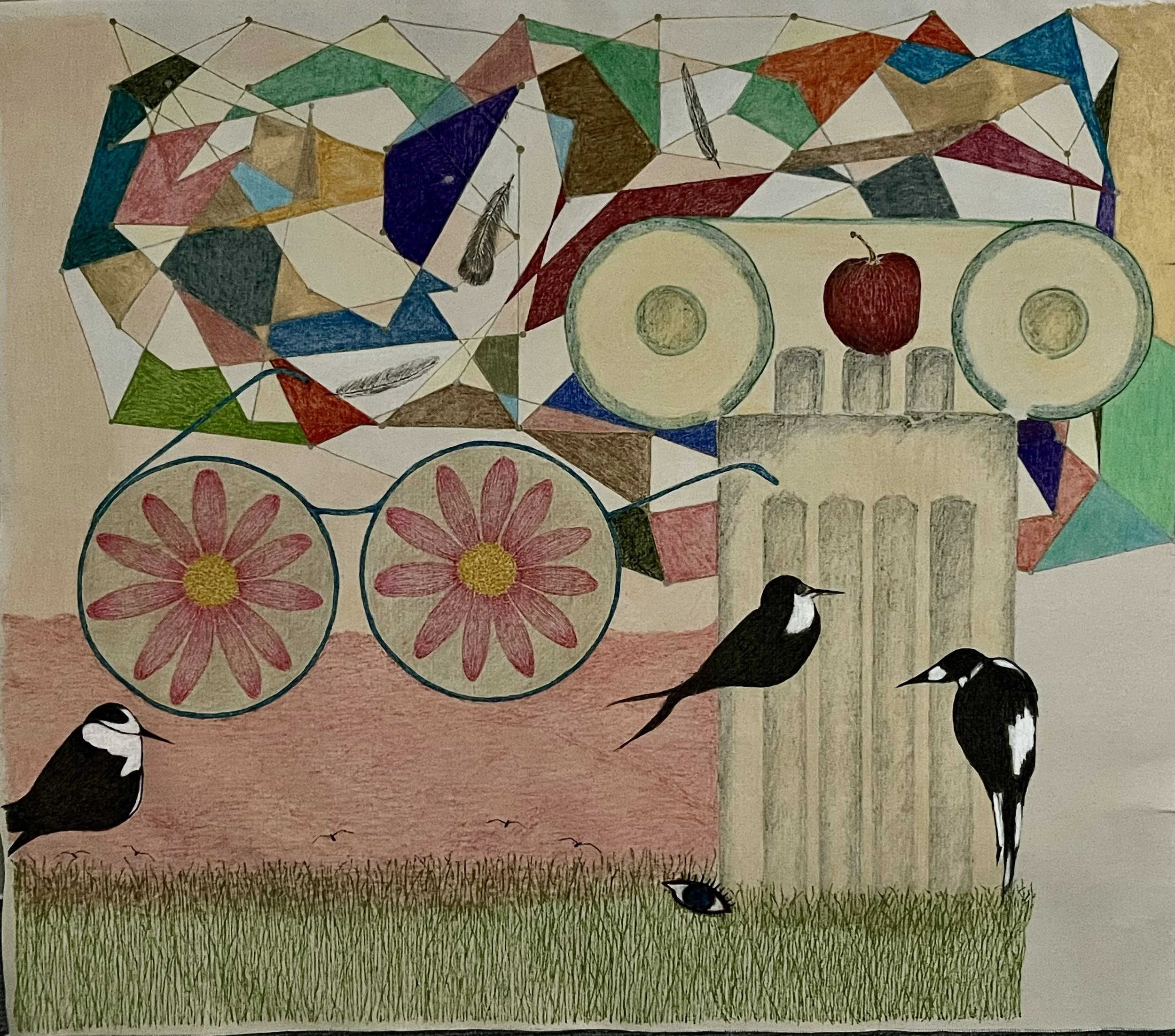  Drawing on canvas No. 5  