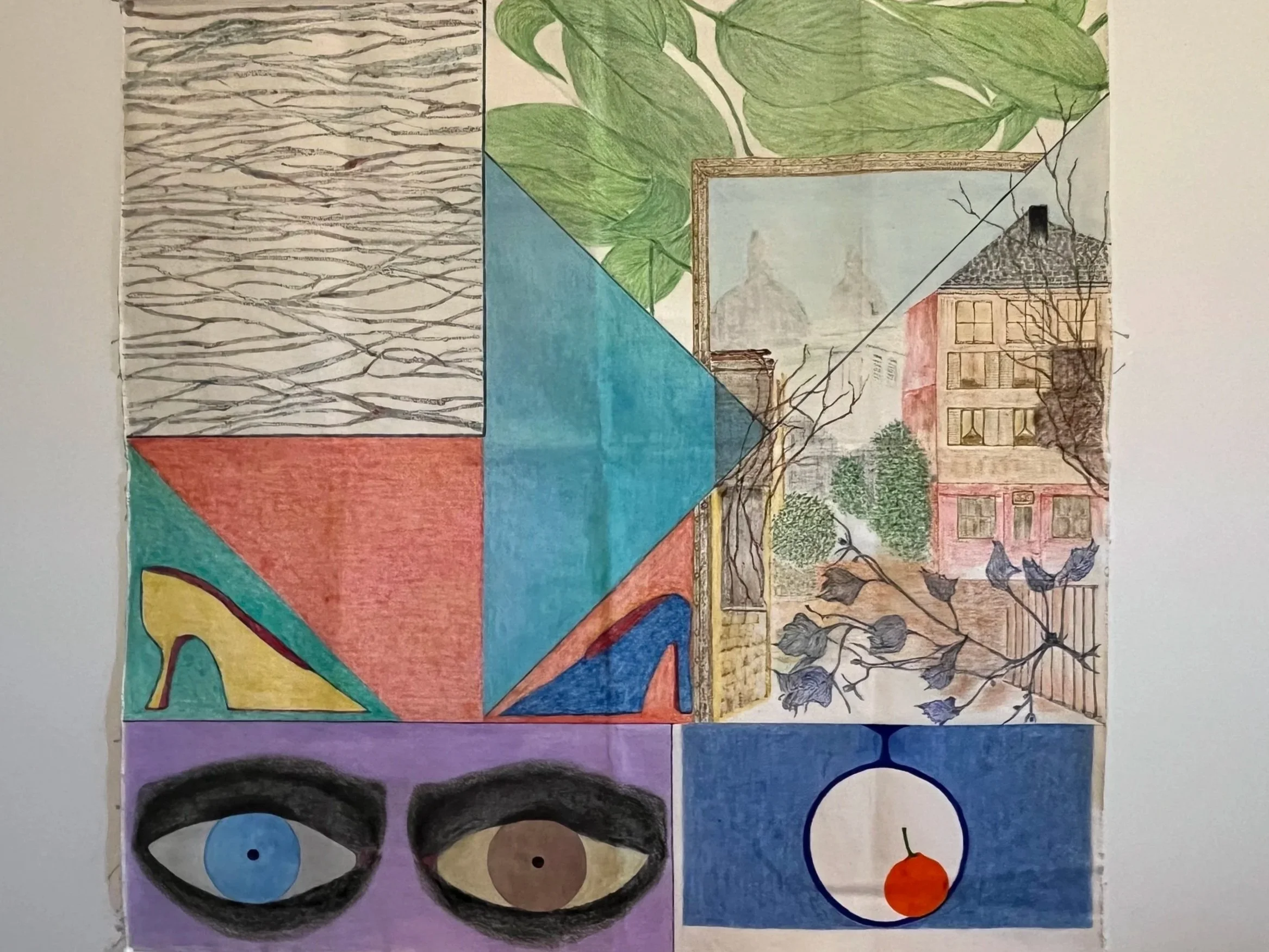  Drawing on canvas No. 3  