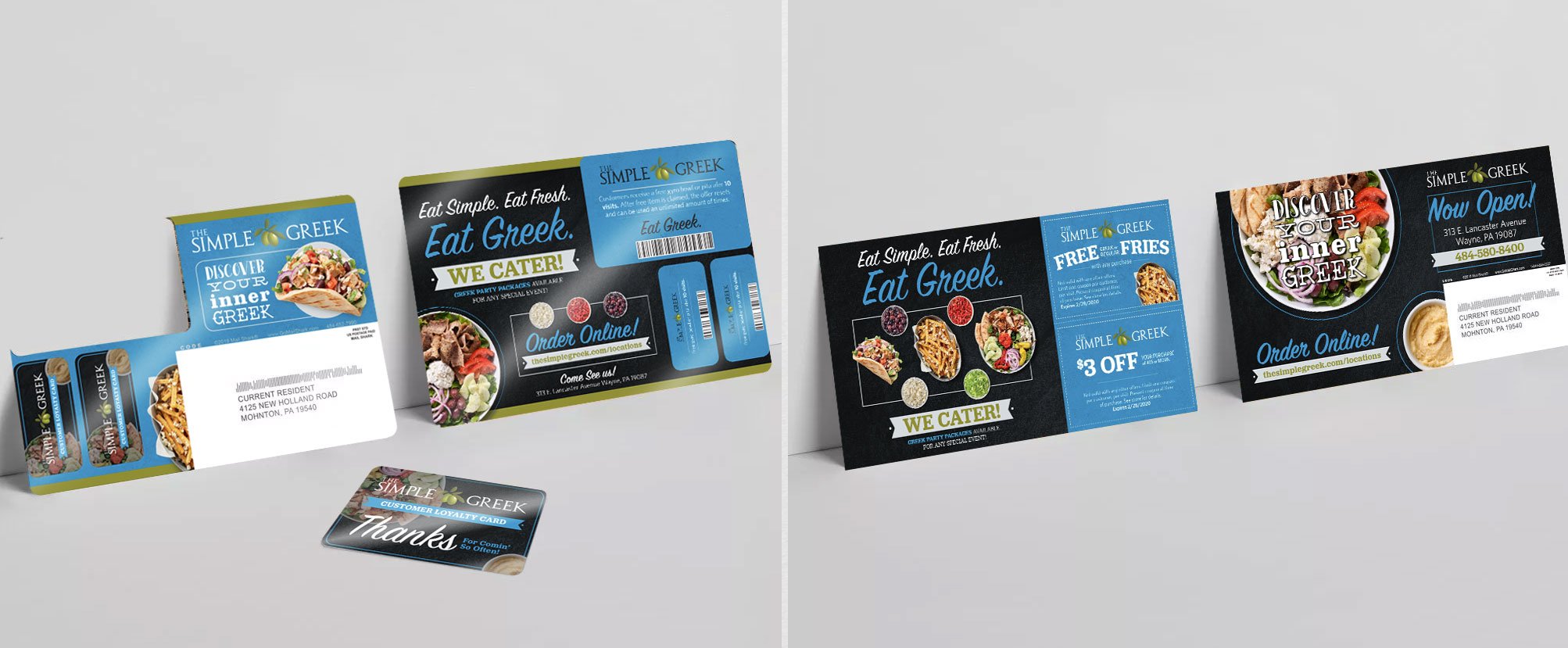 Direct Mail Set For Simple Greek