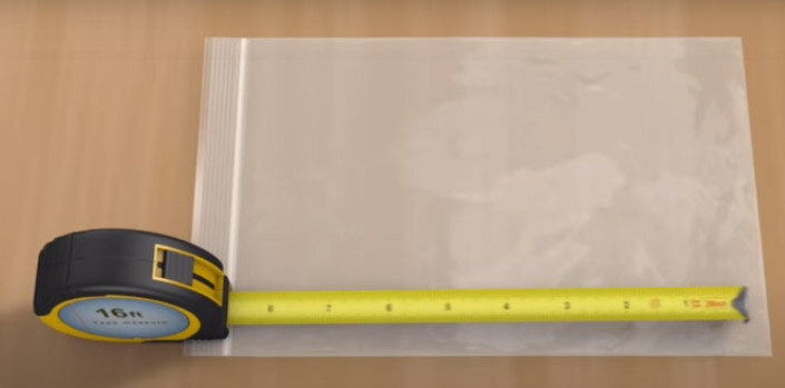 zip lock plastic bolsa sizes