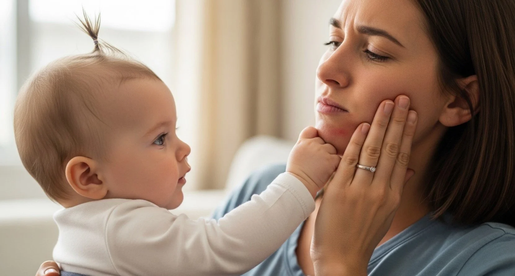 Why A Baby Hitting Your Chin Feels Surprisingly Painful