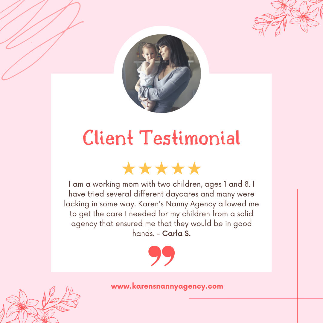 Client Testimonial | Karen's Nanny Agency (Copy)