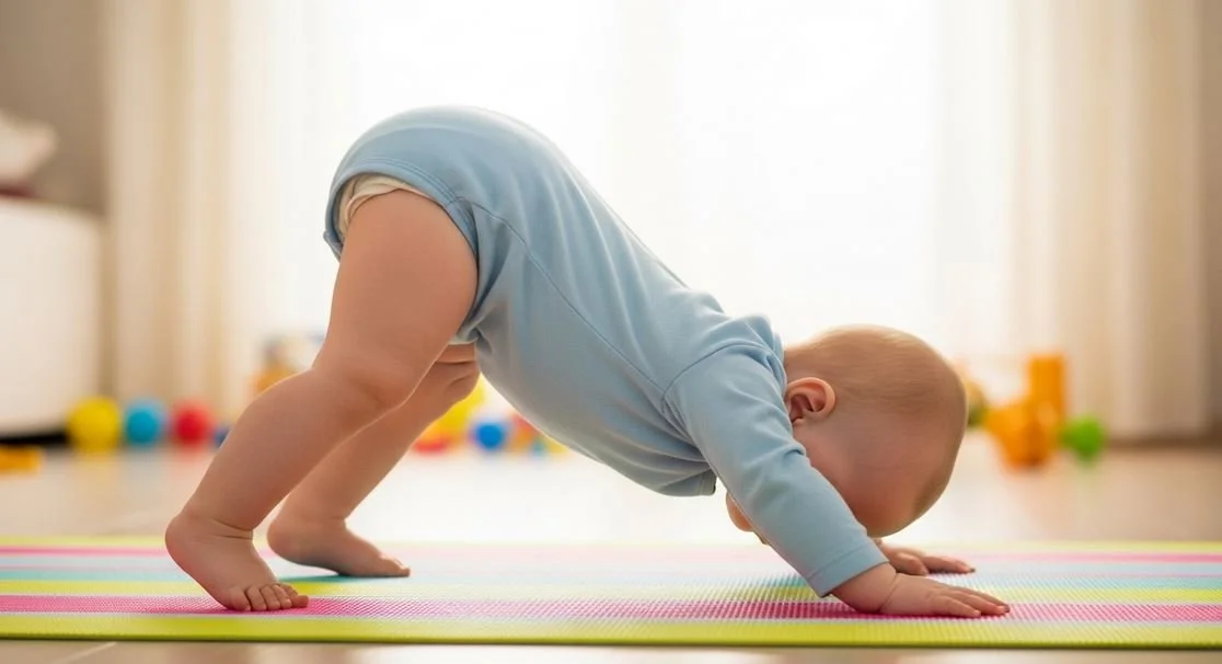Baby Doing Downward Dog (It’s Normal!)