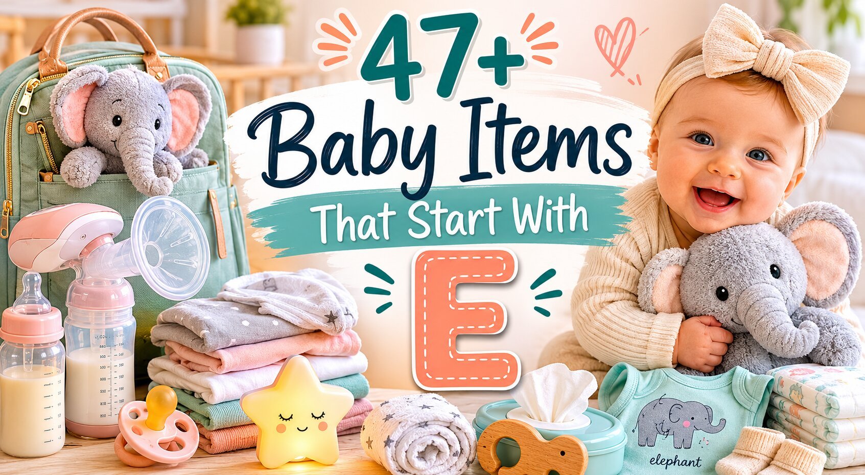 47+ Baby Items That Start With E