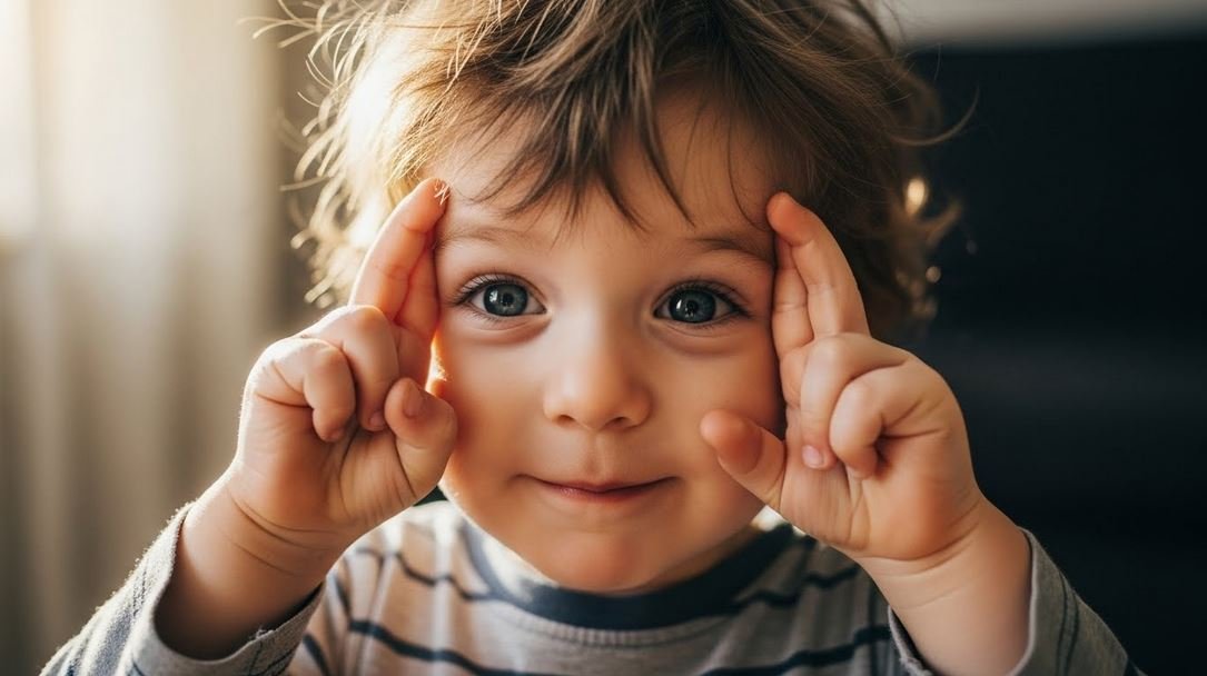 baby crossing fingers