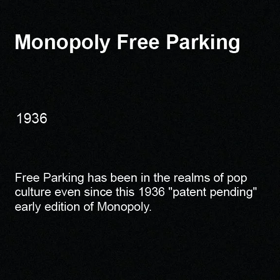 Monopoly Free Parking, 1936