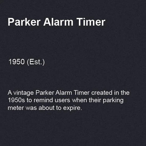 Parker Alarm Timer, 1950s