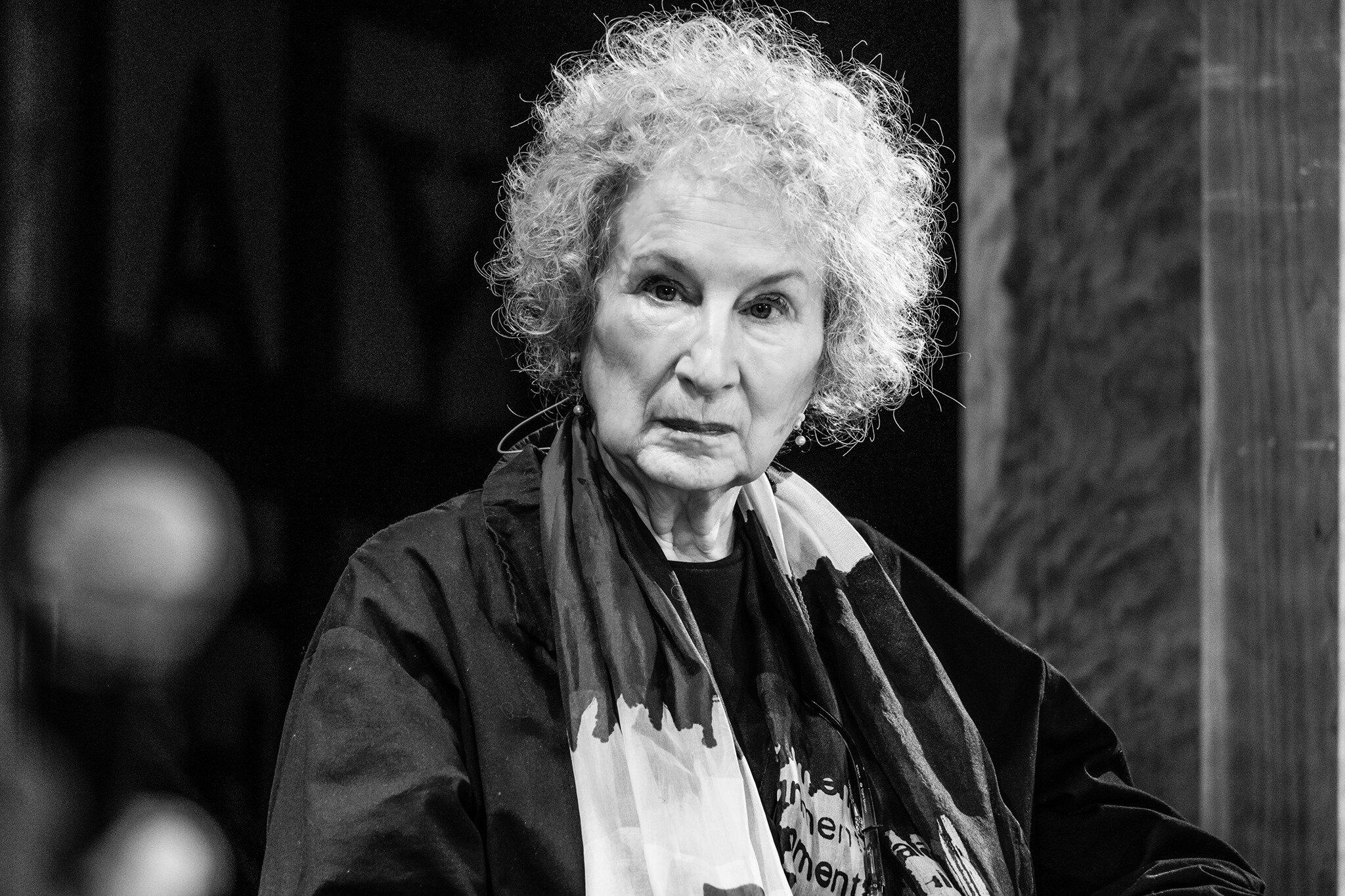 MARGARET ATWOOD, Canadian novelist, writer, commentator. Author of the dystopian classic 'The Handmad's Tale'