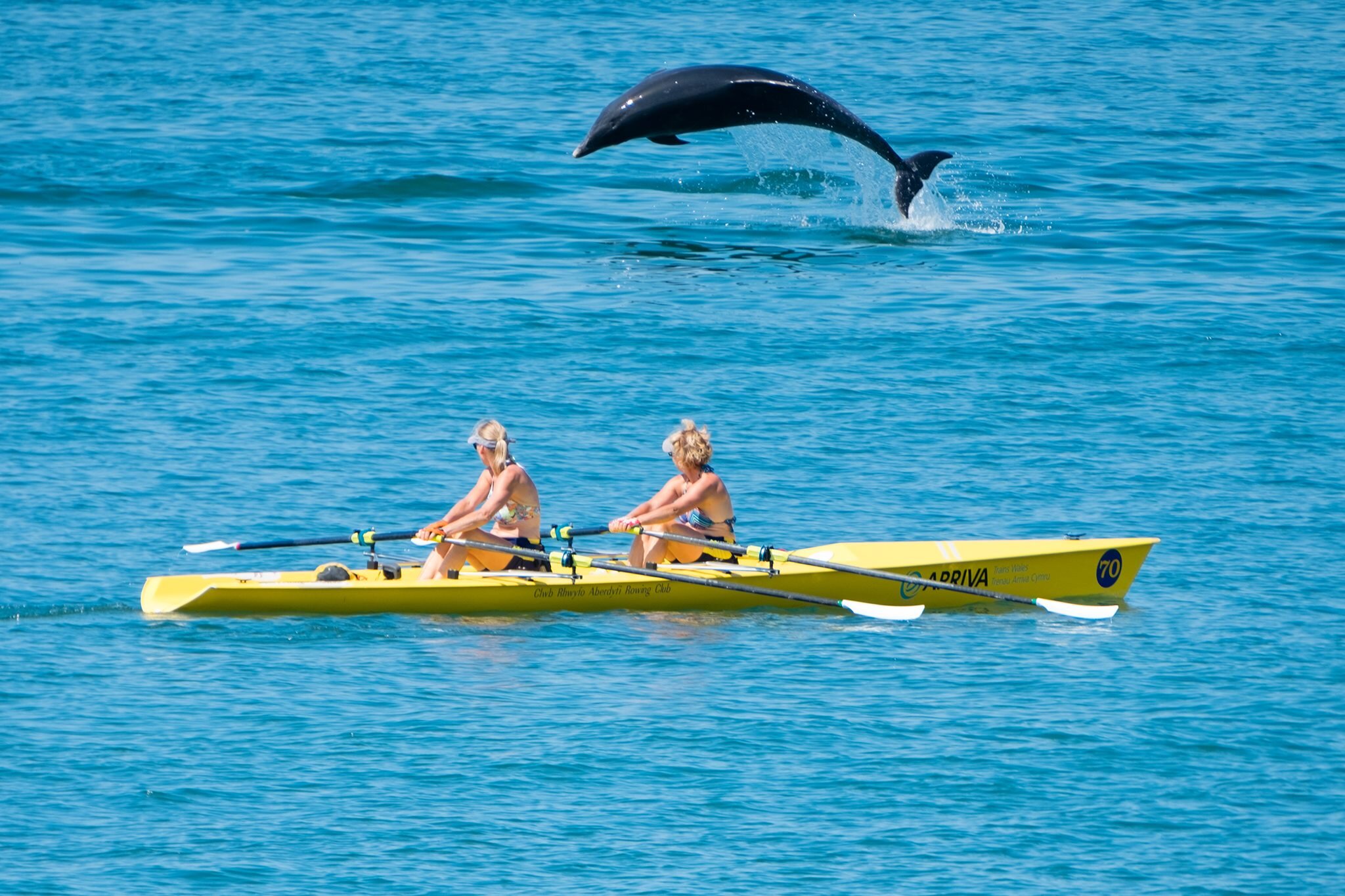 UK Weather: Sunny Sunday in Aberystwyth Wales