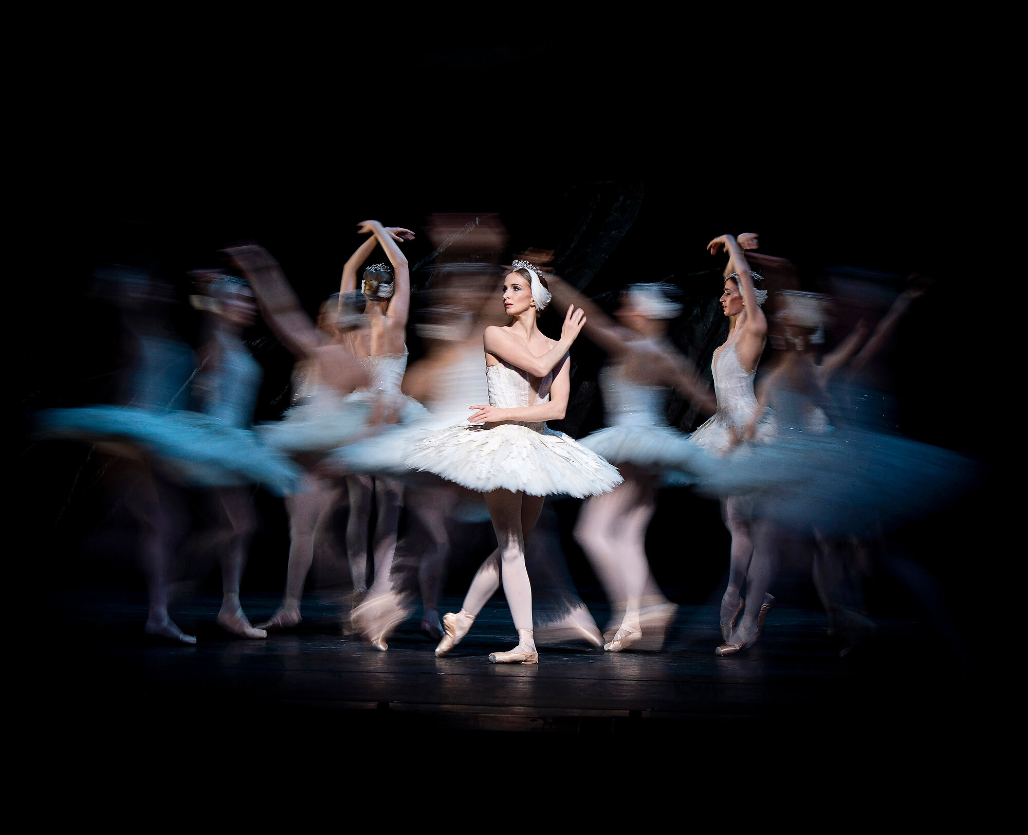 Lauren Cuthbertson as Odette in a dress rehearsal for The Royal Ballet’s Swan Lake choreographed by Marius Petipa and Lev Ivanov at the Royal Opera House in Covent Garden. Photo: Elliott Franks, 04 March 2020 