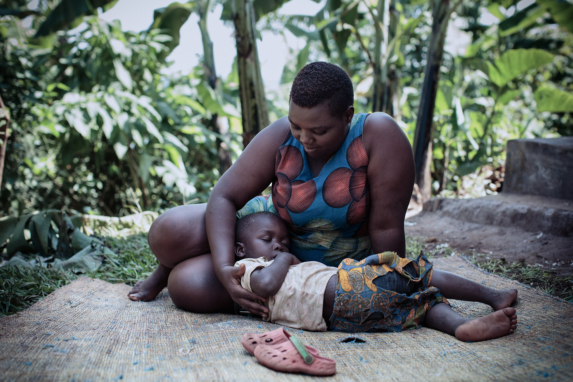  Nineteen year old Florence Nyiramahirwe seen here with her three year old son Brian William has become a mentor for other young women after being helped to return to education by the charity Hope For Rwanda and hopes to become a broadcast journalist