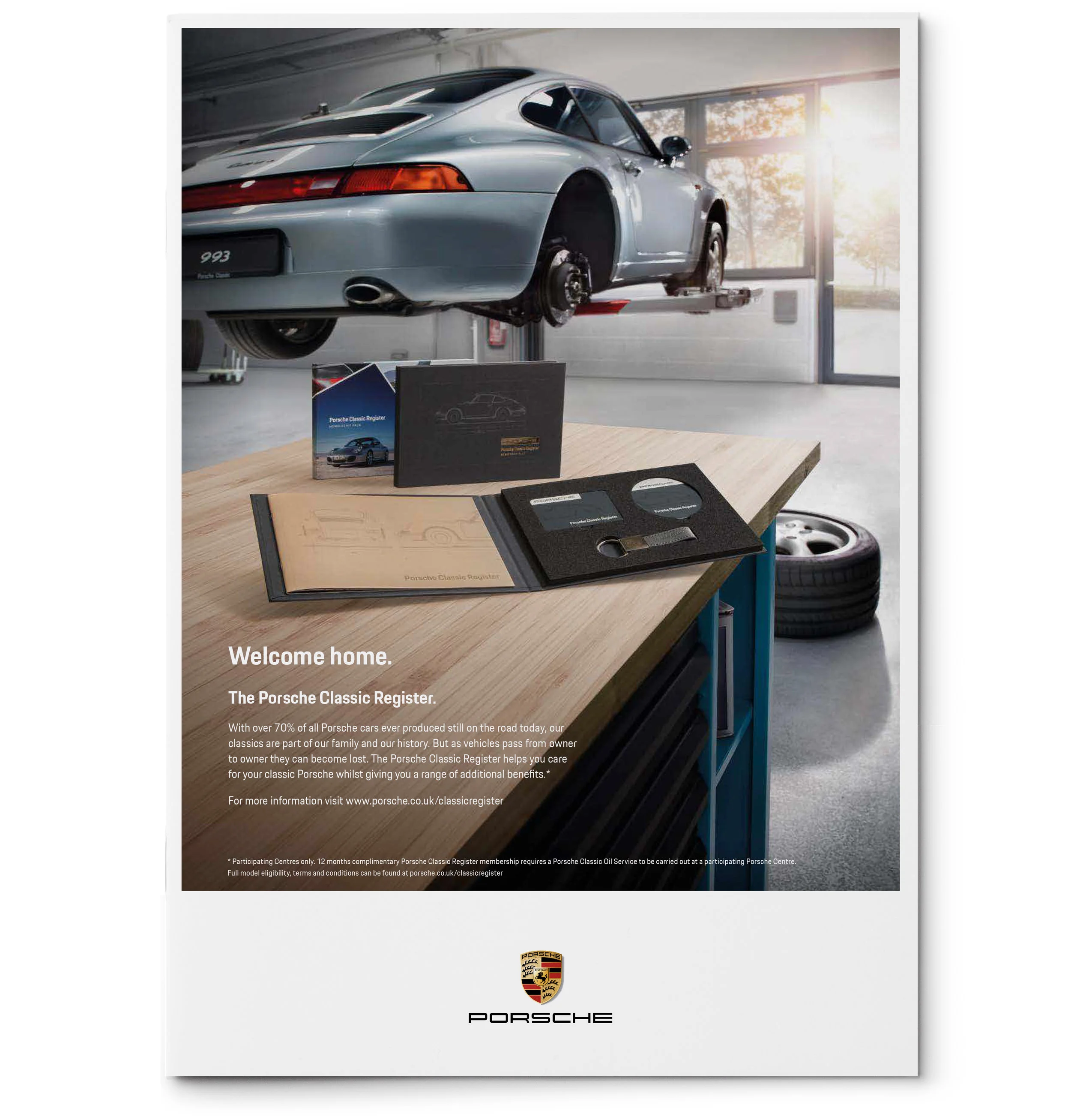 Porsche Classic Register - Full page advert