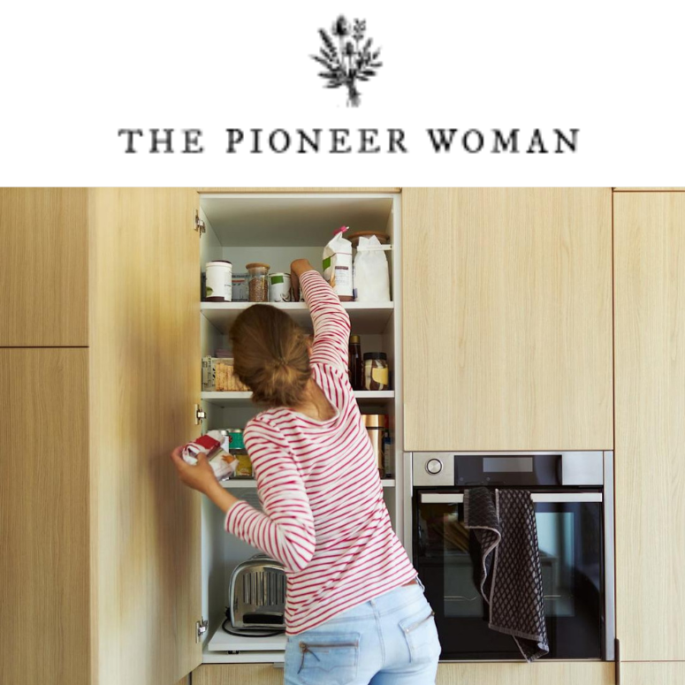 I was quoted in The Pioneer Woman in an article about decluttering the kitchen!