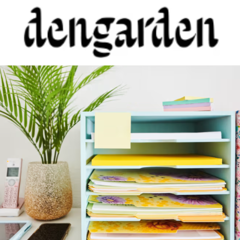 I was quoted in Dengarden in an article about dealing with paper clutter!