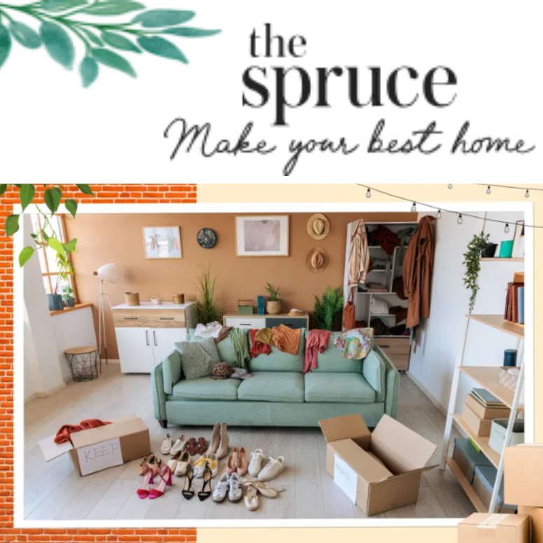 I was quoted in an article in The Spruce, about decluttering before a move!