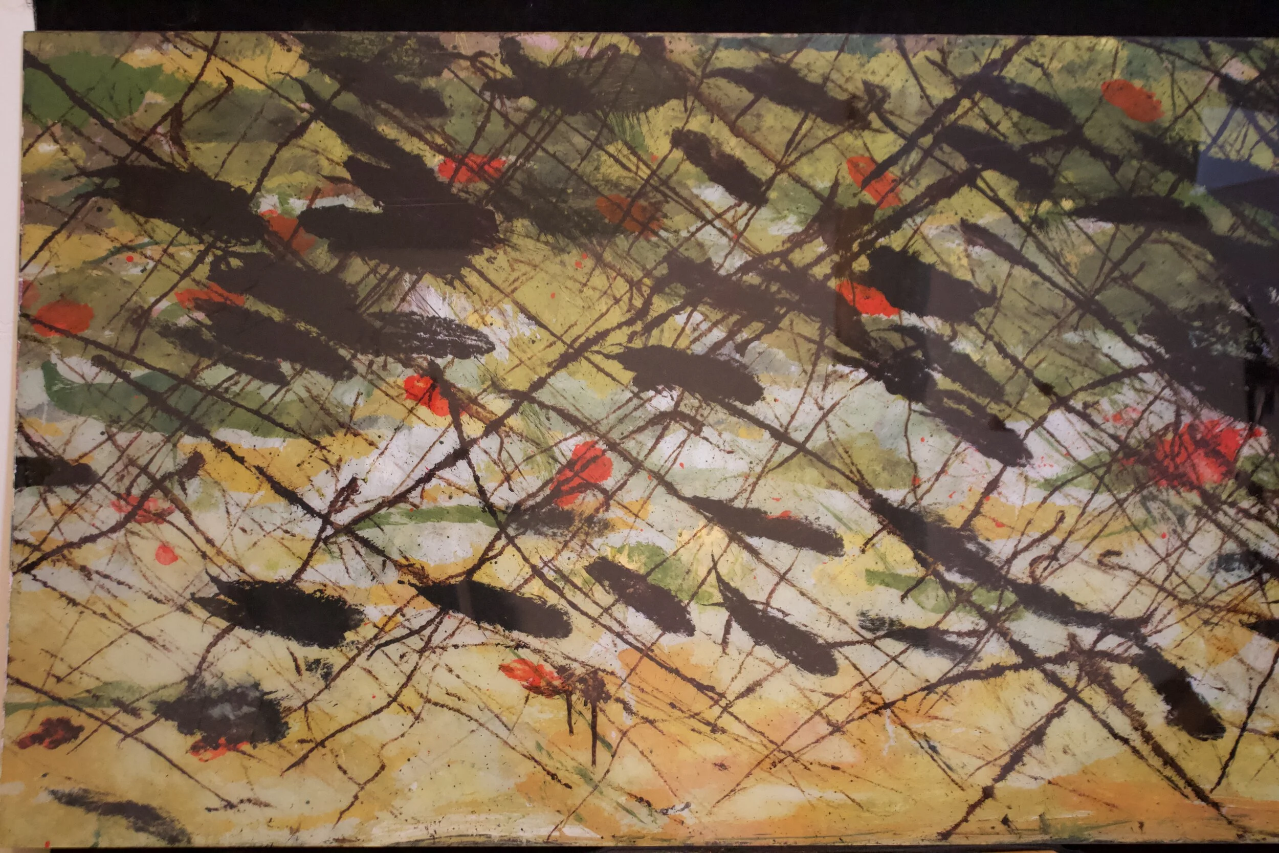 Brown Trout Flank, Fly Cast Painting