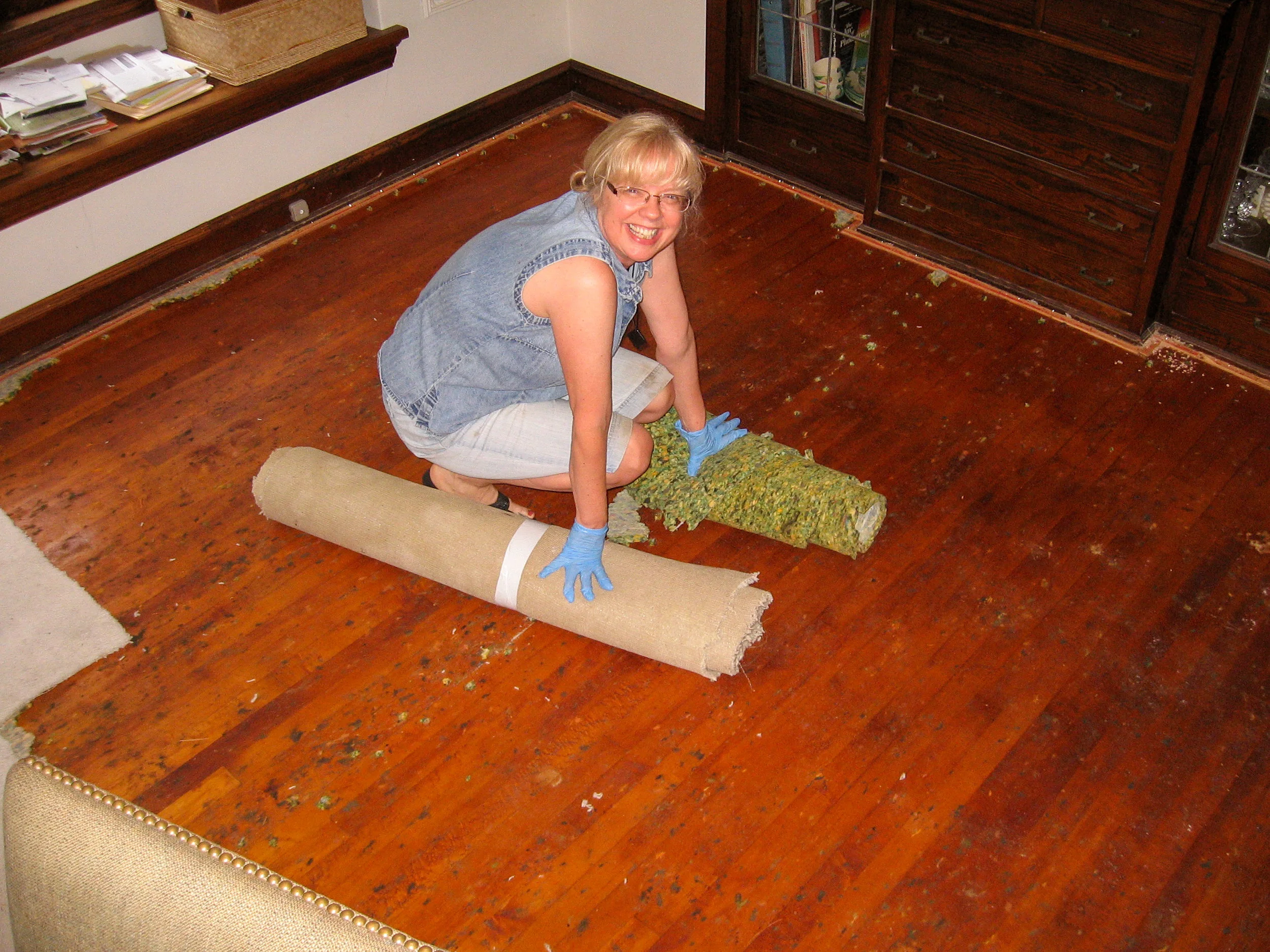 Refinishing the floor