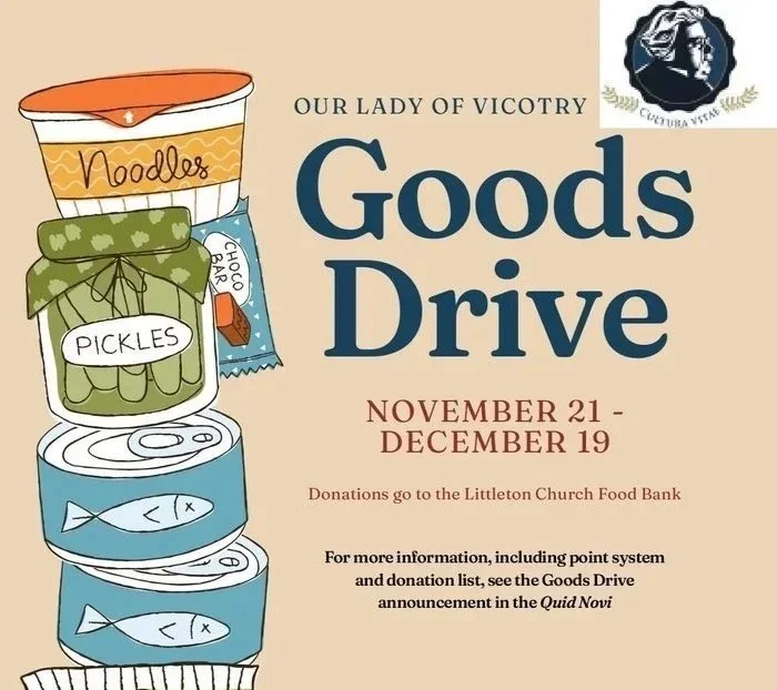 Last Day for OLV Goods Drive!
