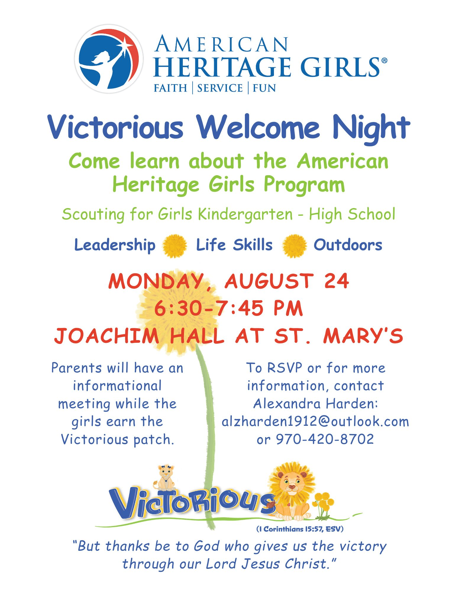 AHG - Victorious Welcome Night Flyer.png